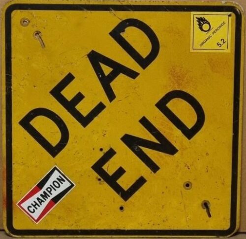 Verkehrsschild USA Dead End