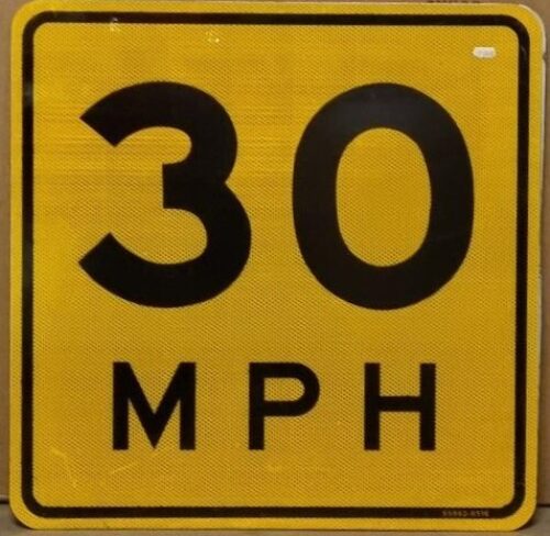 Verkehrsschild USA 30 MPH