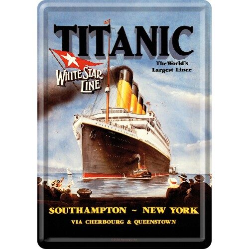 Blechpostkarte 'Titanic'