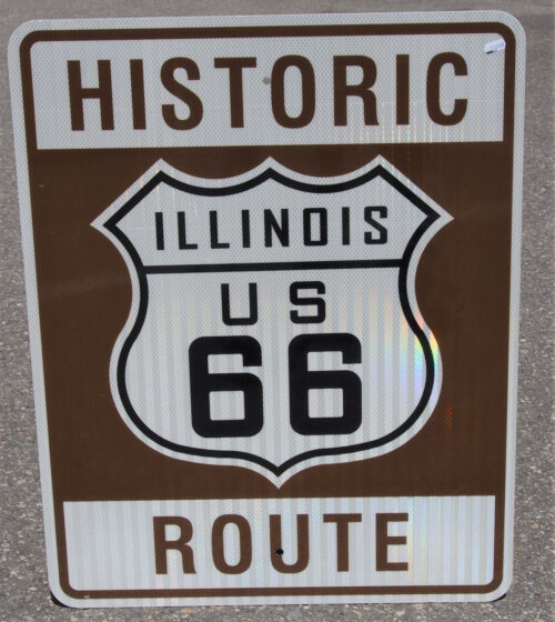 Route 66 ILLINOIS Panneau de circulation USA neuf