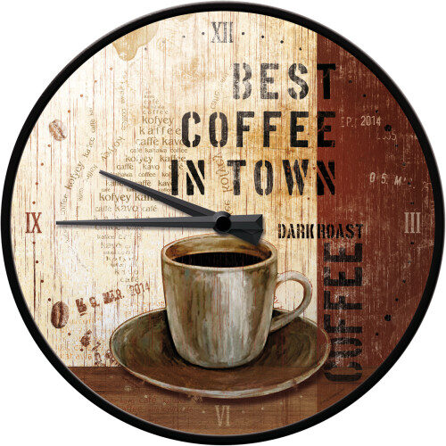 Wanduhr 'Best Coffee in Town'