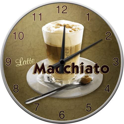 Wanduhr 'Latte Macchiato'