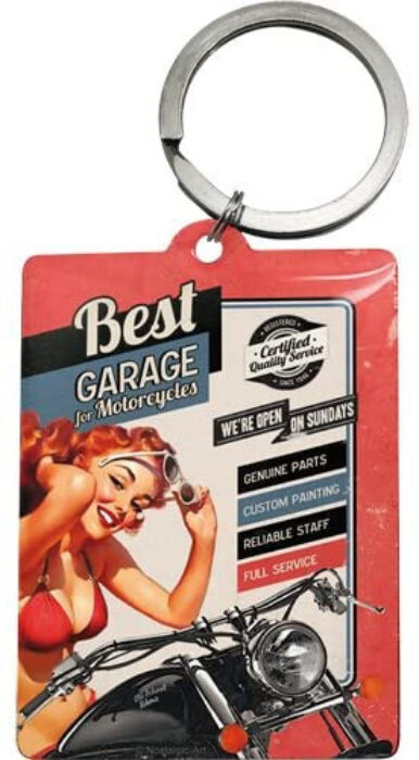 Porte-clés rouge 'Best Garage'