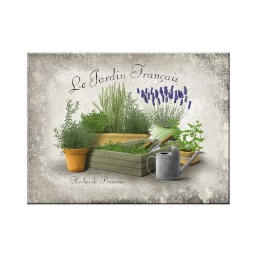 Aimant de réfrigérateur 'Jardin Français'